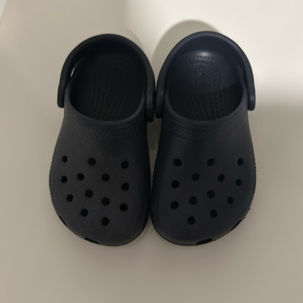 Navy Toddler Crocs